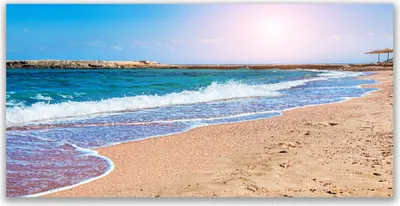 Produktbild von Glasbilder 140x70 Wandbild Druck auf Glas Meer Strand Landschaft