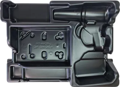 A black plastic insert tray for organizing tools.