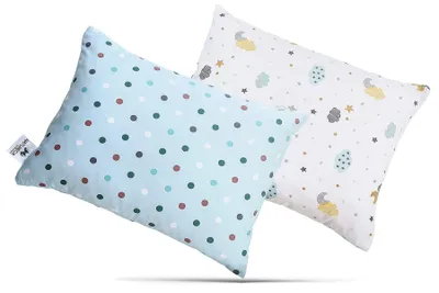 Produktbild von Set von 2 Kuschelkissen mit Kissenbezug - Baumwollkissen für Kleinkinder