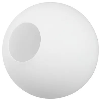 Globe-Lampenkap, mattweiß, 20 cm, kugelförmig, für Deckenleuchten