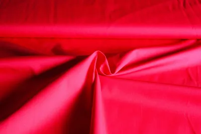 Produktbild von Popeline Uni Rot - Baumwollstoff - Bekleidungsstoff 50cm