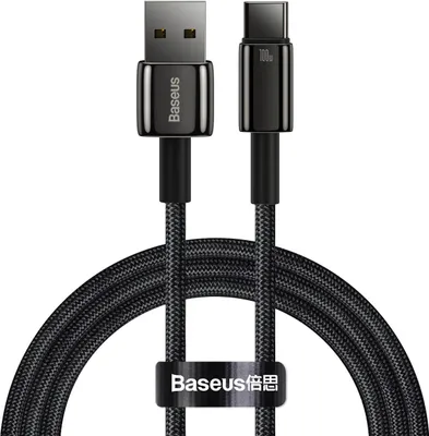 Obrázek produktu pro Baseus CAWJ000001, 1 m, USB C, USB C, USB 2.0, 0,48 Gbit/s, Černá