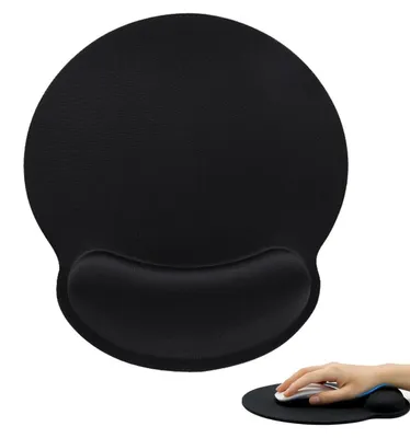 Immagine prodotto di Tappetino ergonomico per mouse con poggiapolsi in memory foam, impermeabile e antiscivolo
