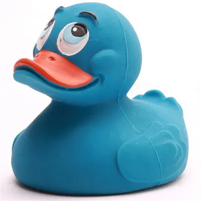Produktbild von Gummiente Blau Latex 7,5 cm