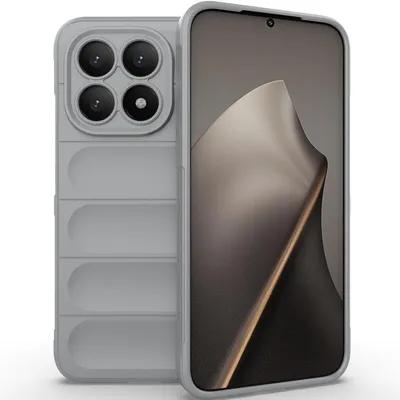 Produktbild von Handyhülle für Xiaomi 15T Weich TPU Silikon Stossfest Anti-rutsch Hülle Grau