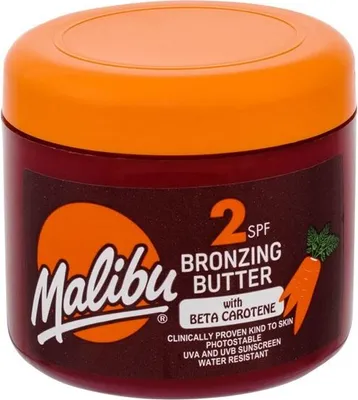 Zdjęcie produktu dla Malibu, Bronzing Butter SPF2, Preparat do opalania ciała, 300ml (PRODUKT Z NIEMIEC)