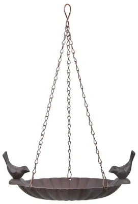 Image de Bain oiseaux à suspendre - L 14,7 cm x l 20,9 cm x H 7,8 cm