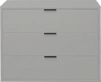 Produktbild von Kommode Standschrank Schubladenkommode Beistellschrank  "Boulder III" Kreidegrau Bodengleiter