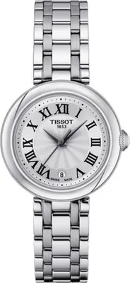 A product shot of a Tissot watch.