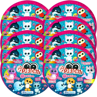 Produktbild von Blue Ocean Glubschis Sammelfiguren Muschel Serie 4 - Glubschi Glitzer Figur - 8 Tüten