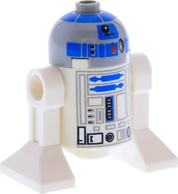 Produktbild von 1x Lego Minifigur Star Wars Astromech Droide R2-D2 hell grau weiß 10198 sw0217