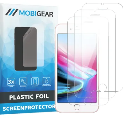 Produktbild von Mobigear Schutzfolie für iPhone 7 – kompatibel mit Hüllen (3er-Pack)