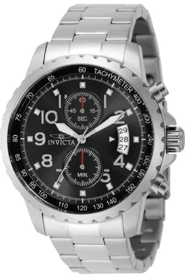 Zdjęcie produktu dla Invicta Specialty 69789 Zegarek Męski - Mechanizm Kwarcowy - Stal z Czarną Tarcza - 47 mm