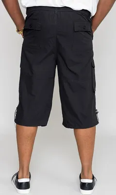 Produktbild von Übergrößen Leichte Cargo-Caprihose D555 Schwarz 4XL