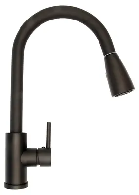Produktbild von Küchenarmatur Schwarz Einhebelmischer mit Brausefunktion