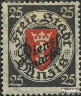 Produktbild von Briefmarken Danzig 1924 Mi D46 mit Falz Dienstmarke