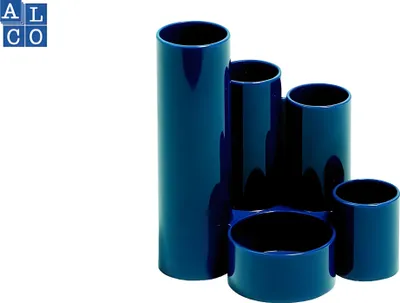 Produktbild von Alco Schreibtischbutler 5 Fächer Kunststoff blau