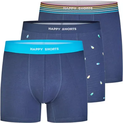 Produktbild von Happy Shorts Herren Boxer Jersey 3-Pack ice - Größe XXL