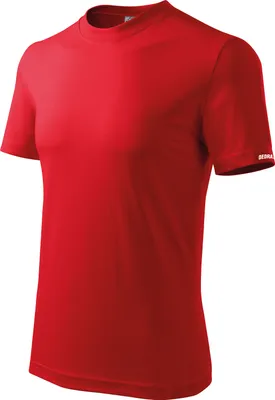 Produktbild von Herren-T-Shirt Größe L, rot, 100% Baumwolle