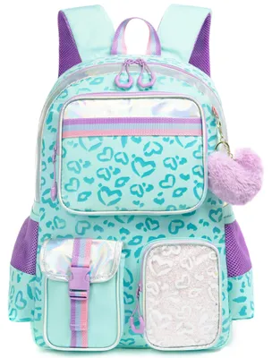 Imagen del producto de Mochila infantil para niñas, con varios compartimentos y diseño ergonómico