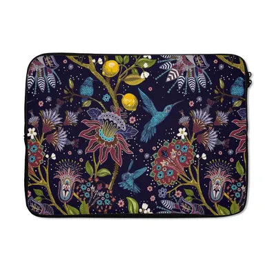 Obrázek produktu pro Pouzdro na notebook 13 palců Vzory - Ptáci - Květiny Brašna na notebook