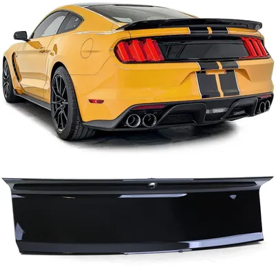 Für Ford Mustang 6 Coupe Cabrio 14-17 Blende Heckdeckel GT Optik Schwarz Glanz in der Farbe Schwarz von Carparts-Online GmbH