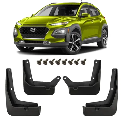 Produktbild von HERSTMOTO Schmutzfänger 4er-Set mit Befestigungssatz für Hyundai Kona 2017–2022, vorne und hinten [4 Stück]