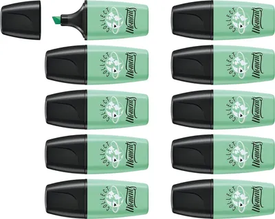 Obrázek produktu pro Zvýrazňovač - STABILO BOSS MINI Pastellove 2.0 - balení 10 ks - nádech mátově zelené barvy