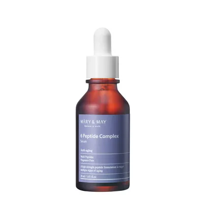 Image de Mary&May 6 Peptide complex Serum,30ml - Sérum visage raffermissant et lissant