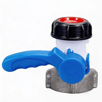 Produktbild von Kugelhahn für IBC Adapter DN50 75mm – Container Klappenhahn Absperrhahn | Auslaufhahn für Regentonne Kanister 1000L Wassertank