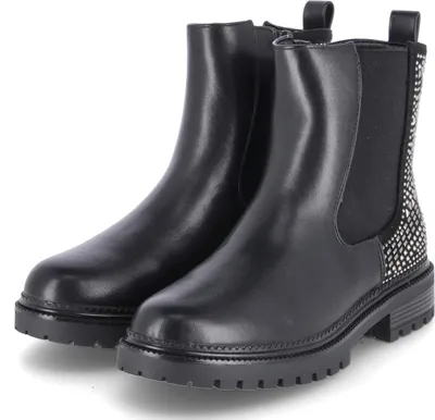 Produktbild von La Strada Damen Chelsea Boots Stiefeletten Schwarz Kunstleder Größe: 42