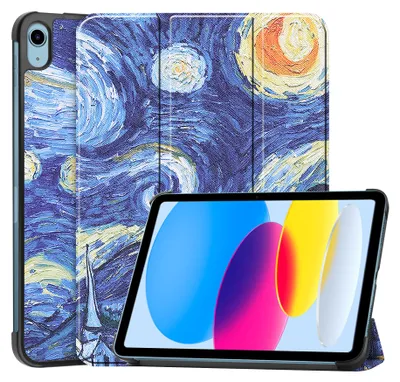 Produktbild von Cover für Apple Ipad 10. Generation A2757/A2777 2022 10.9 Zoll Slim Schutzhülle Hardcase aufstellbar und Wake & Sleep Funktion
