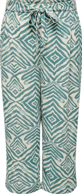 Produktbild von ONLY CARMAKOMA Gemusterte Culotte Freizeithose mit Bindeband Größe: 46