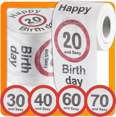 Obrázok produktu pre Zábavný toaletný papier 30. narodeniny