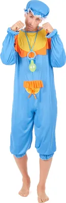 Produktbild von Lustiges Babykostüm für Herren blau-orange - Einheitsgröße (42)