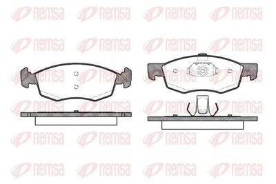 Produktbild von REMSA Bremsbeläge Satz Vorne Bremsklötze für FIAT Doblo Cargo (223) 0172.30