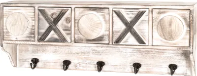 Produktbild von HAKU Wandgarderobe vintage - Massivholz, Metall, B/H/T: 65x25x15 cm