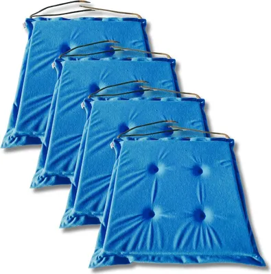 Immagine prodotto di Set 4 cuscini per sedie 40x40x3 cm morbidi antiscivolo - 1331