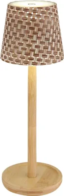 Immagine prodotto di Lampada da tavolo senza fili con batteria ricaricabile Touch Dimmer Lampada da tavolo dimmerabile Bamboo 58438BAS
