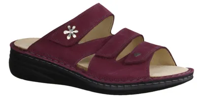 Produktbild von Finn Comfort Grenada supersofte Pantolette, Damen, Leder, Weinrot, lose Einlagen - Passformübersicht Finn comfort Marken Finn Comfort FinnMellow, Rot, leder (nubukvienna)