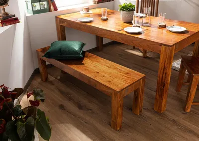 Produktbild von MASSIVMOEBEL24.DE Bank Akazie 160x40x45 honig lackiert OXFORD #0015