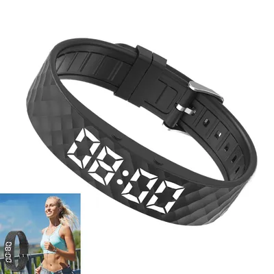 Produktbild von Smart-Armband,wecker armband,vibrationswecker armband,8 Alarmsätze,30 Tage Trainingsdaten,Überwachung der Schlafqualität,Countdown,Stoppuhr