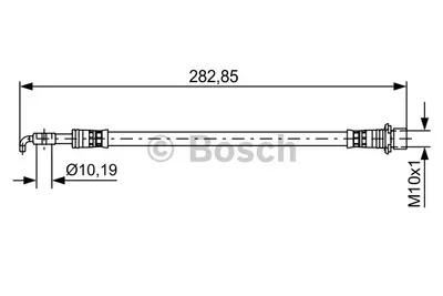 Produktbild von BOSCH 1 987 481 643 Bremsschlauch Hinten für TOYOTA Yaris Schrägheck (P9) für DAIHATSU CHARADE