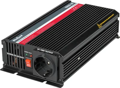 Obrázok produktu pre KEMOT menič 24V / 230V 1000W (typ F: nemecký) URZ3166