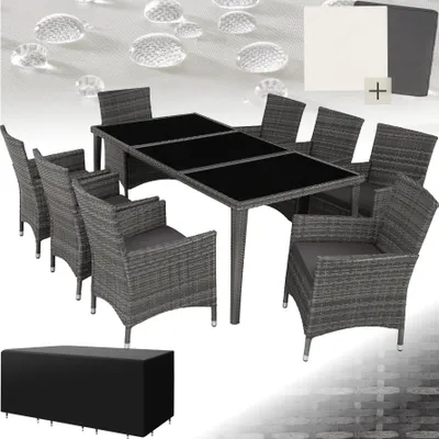 Produktbild von Rattan Sitzgruppe Menorca mit Aluminiumgestell