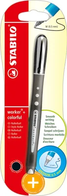Produktbild von Tintenroller - STABILO worker+ colorful - medium - Einzelstift - schwarz