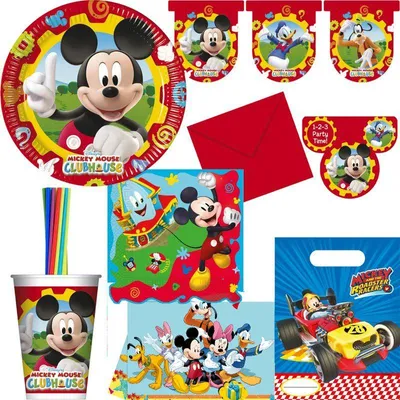 Produktbild von Partyset Micky Maus Wunderhaus Geburtstagsdeko Kindergeburtstag Mickey Mouse Deko