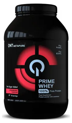 Produktbild von QNT Prime Whey (908g) Strawberry - Eiweiße - Molkenprotein-Mischung