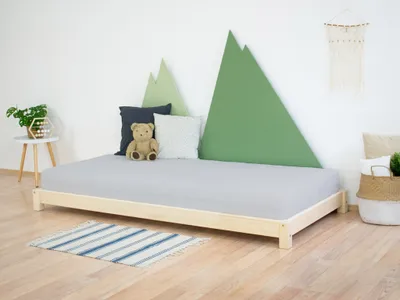 Produktbild von Kinderbett TEENY - Einzelbett 80x160 cm Hellgrau