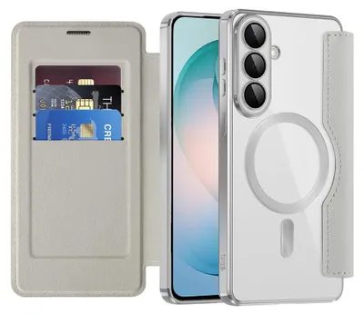 Produktbild von Techsuit – SmartMag Book Case buchartige Schutzhülle für Samsung Galaxy S26 Plus – grau